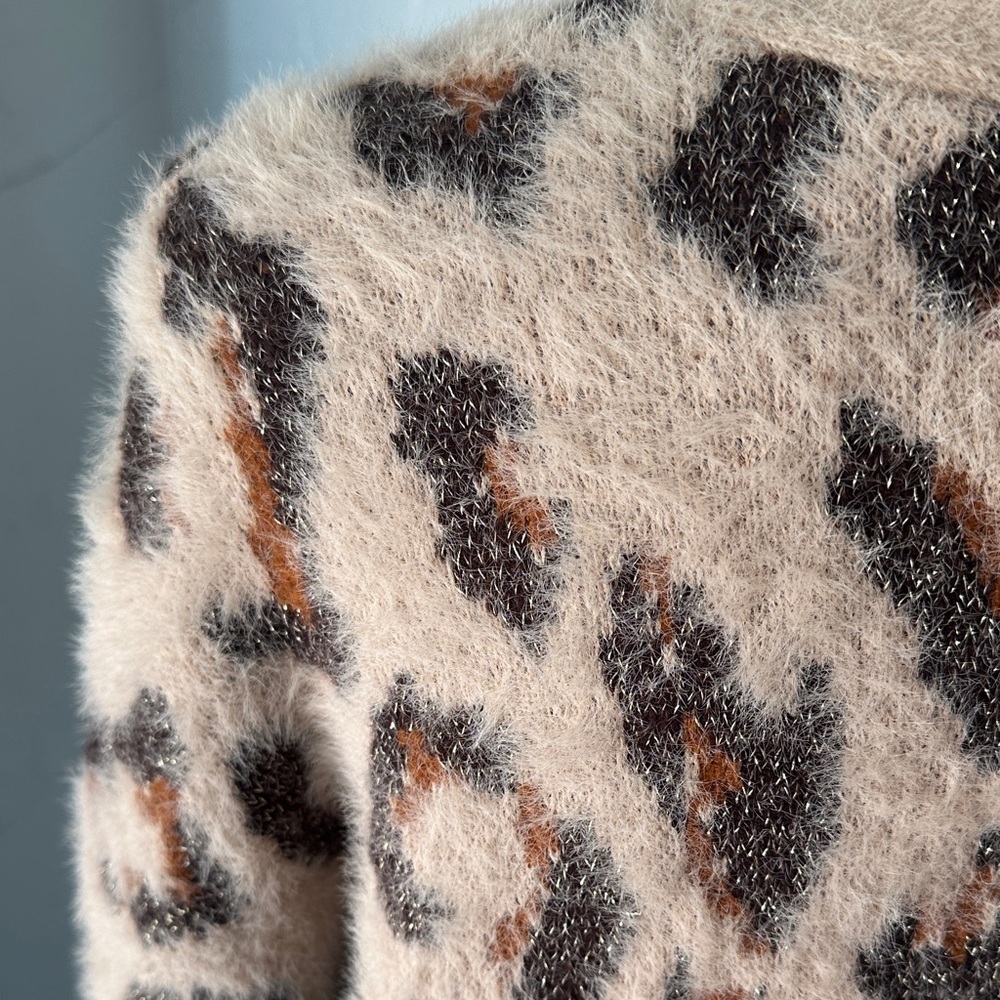 INC International Concepts Animal Print Cardigan - Picture 8 of 9